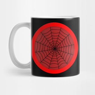 Halloween Spiderweb Red Mug